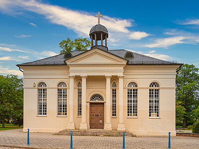 Straßenansicht der Paul-Gerhardt-Kapelle