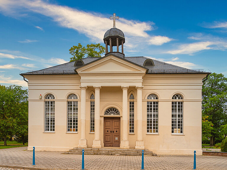Straßenansicht der Paul-Gerhardt-Kapelle