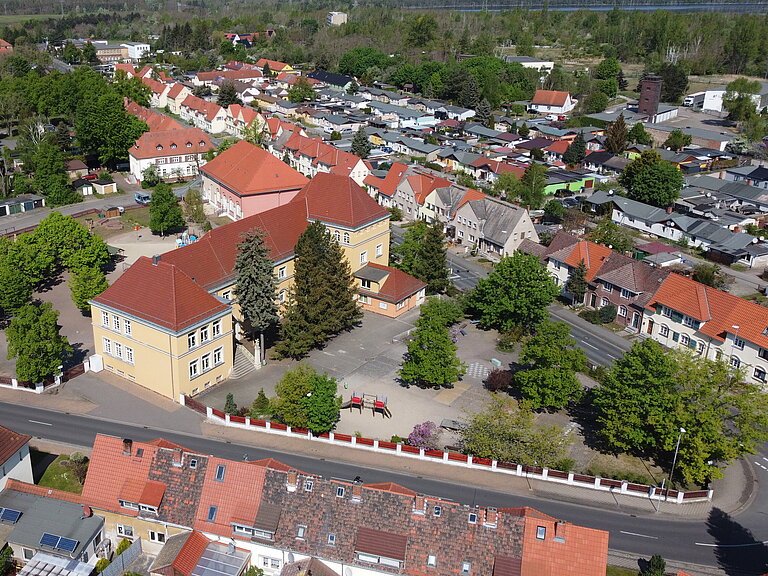 Luftaufnahme Grundschule Zschornewitz