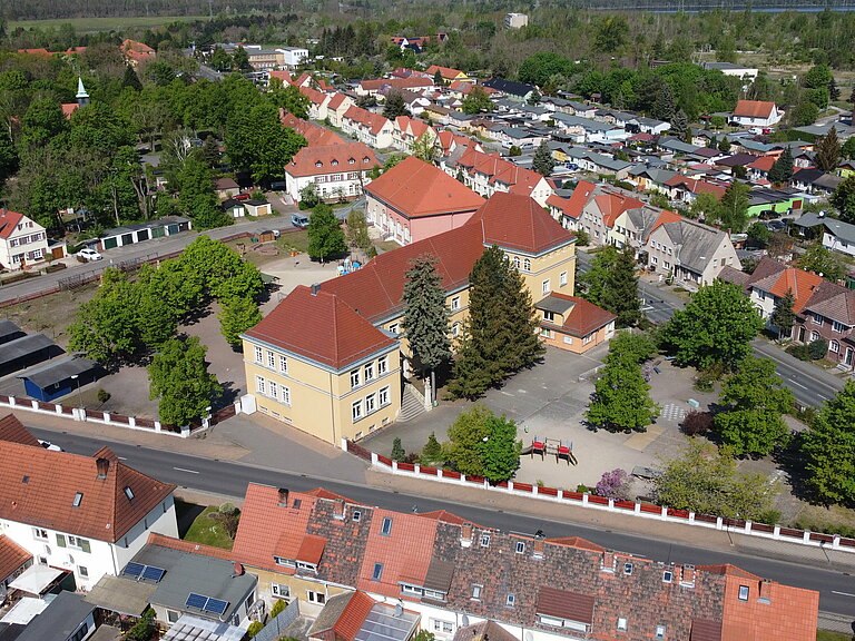 Luftaufnahme Grundschule Zschornewitz