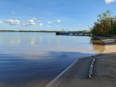 Strandabschnitt am Gröberner See