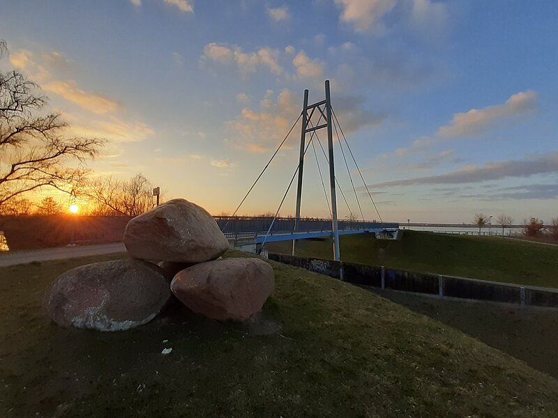 Gremminer Brücke ist der Zugang zum Stadtbalkon. 