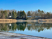 Blick vom See Richtung Seeidyll