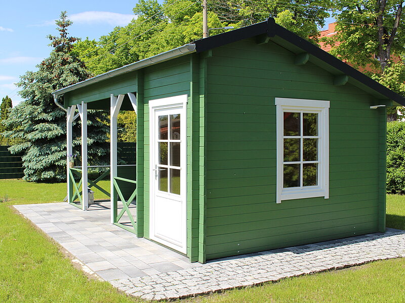 Gartenhäuschen mit Fahrradunterstelmöglichkeit