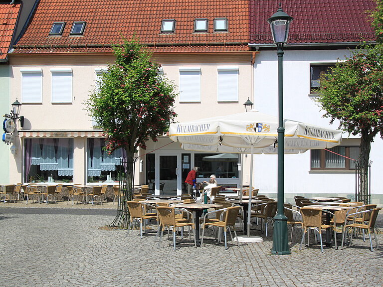 Außenbereich Stadtcafé inklusive Eisdiele