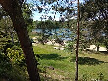 Blick von der Liegewiese Richtung Möhlauer See
