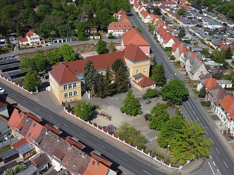 Luftaufnahme Grundschule Zschornewitz