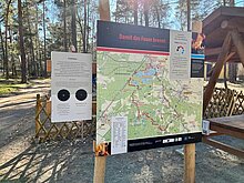 Station der Kohle-Feuer-Seen- Radroute