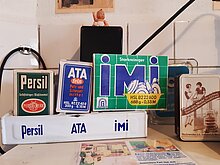 Waschmittel- und Seifenverpackungen aus vergangenen Zeiten